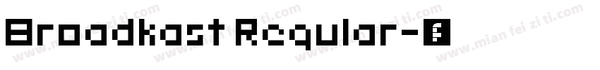 Broadkast Regular字体转换